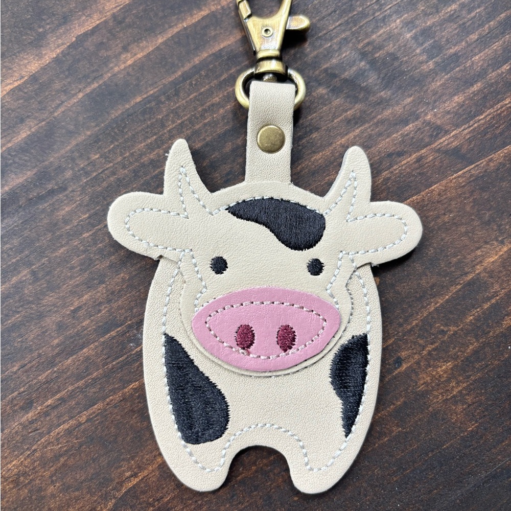 Portland Leather Goods Seymour Cow Keychain Bag Flair